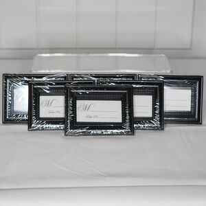 6pc Elegant Black Photo Frame Set